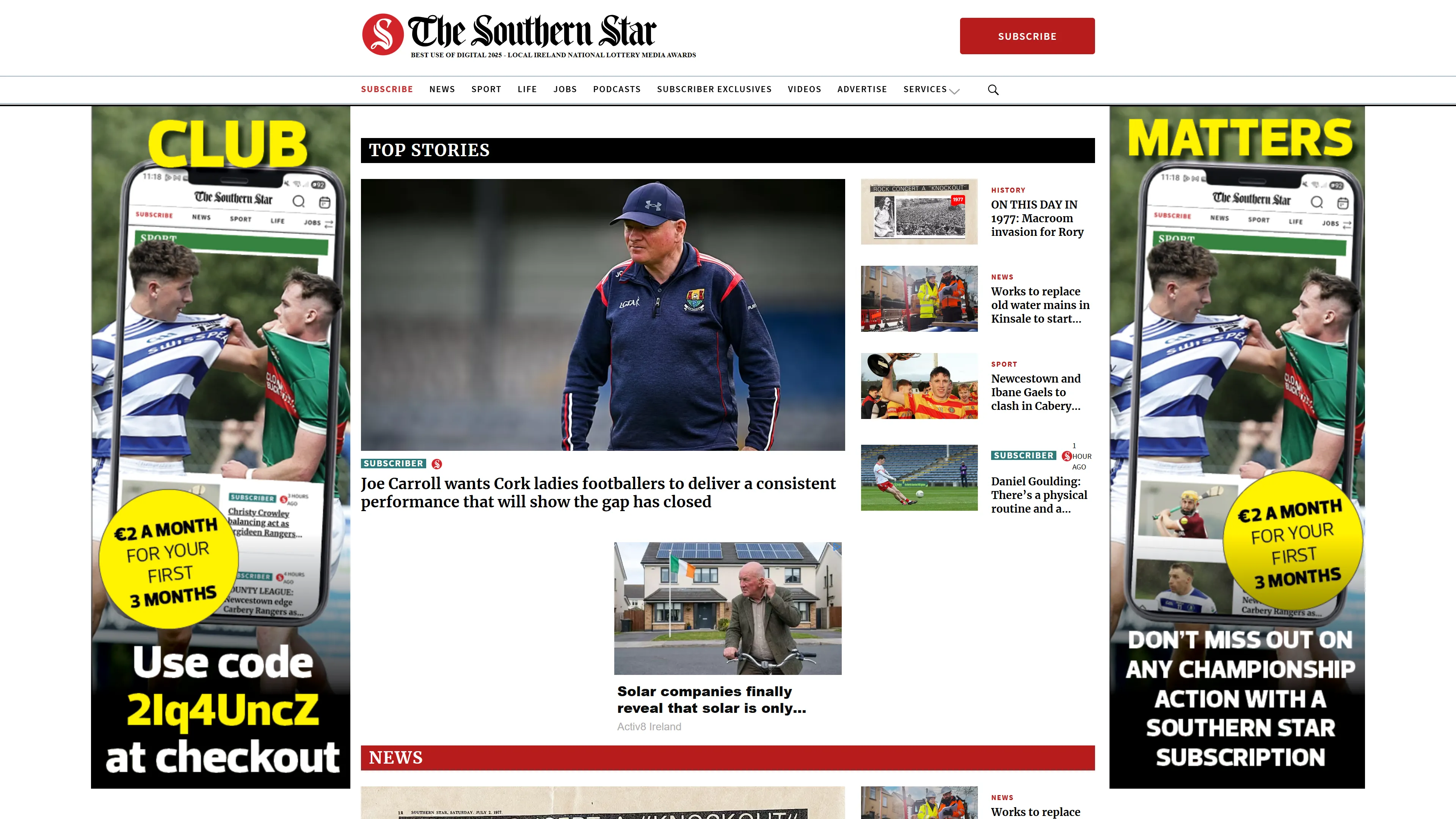 Southern Star website homepage